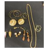 Group of necklaces and earrings