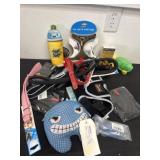 Group Of new dog toys collars and more