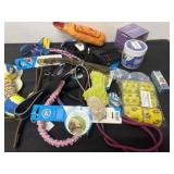 Group Of new dog toys collars and more