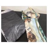 Horse curtains with sheet set