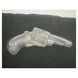 Antique glass pistol candy container.