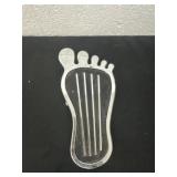 vintage-style barefoot gas pedal cover,