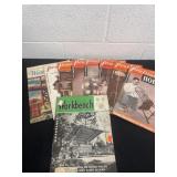 Group of work bench and wood hobbie books