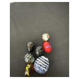 Vintage some MURANO Handblown Mini Glass Eggs.