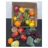 Group of fake fruit