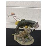 Danbury Mint Back Water Bass fish Trophies
