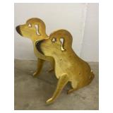 Cute Wooden Handmade Dog Step 20in