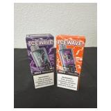 2 new ice 8500 puffs wave bladkbeeey ice and