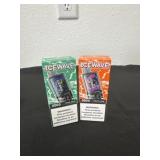 2 new ice wave 8500 puffs Fresh mint and cherry