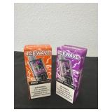 2 new ice wave 8500 puffs cherry cola and sakura