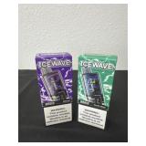 2 new ice wave 8500 puffs fresh Mint and ribena