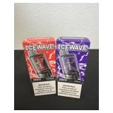 2 new ice wave 8500 puffs Strawberry ice cream
