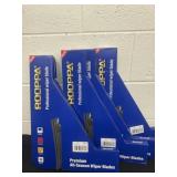 4 packs of 3 windshield wiper blades