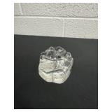 Vintage glass pen holder side looks like man 4ï¿½
