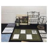 Group of picture frames homeDecor lanterns and
