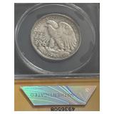 Graded half dollar 1938. D