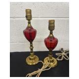 12ï¿½ and 14ï¿½ vintage Victorian-style table lamps
