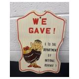 13ï¿½ wood, we gave to the department of internal