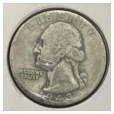 Silver quarter from 1943