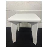 White wooden planter stool 9.5ï¿½x9.5ï¿½