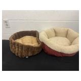 2 small pet beds