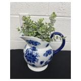 9ï¿½ pitcher with fake floral