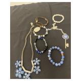 Group of necklaces and bracelets