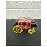 1990s Wells Fargo cast iron bank with key