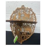 Wood shelf scroll cut 13ï¿½x18