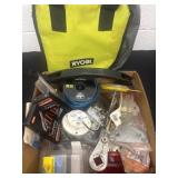 Odds and ends hardware with Ryobi bag