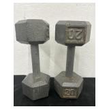Two 20 Pound Weights