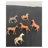 Group of mini horses