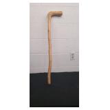 Wooden walking cane marked forest twenty thirteen