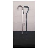 2 adjustable walking canes