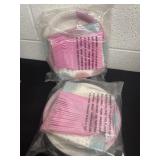 2 unicorn party packs napkins and plates and