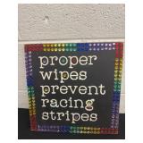 12ï¿½ x 12ï¿½ wood proper wipes prevent racing strips