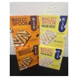 4 boxes of magic spoon protein bars