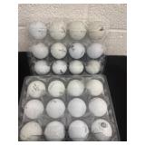 2 boxes of 12 used gold balls no cuts