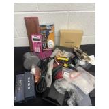 Box of electrical and calculators and more
