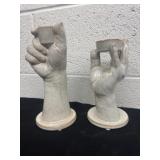 7.5ï¿½ and 8.5ï¿½ candle holder hands