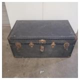 Black vintage trunk.
