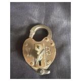 Wilson Bohannan heart-shaped brass railroad