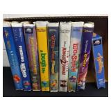 Children's VHS tapes.  One is a black diamond