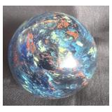 2.5ï¿½ Blown Glass Paperweight YELLOW, Blue, Red