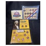 collectible display of unique of lincoln cents