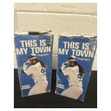 2 this is my town Dodgers  99 bobble head manny