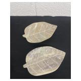 6ï¿½ leaf marble dishes