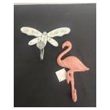 Flamingo and butterfly hook