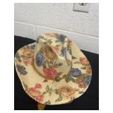 Floral cowgirl hat