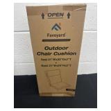New outdoor chair cushion 21ï¿½x20ï¿½x2ï¿½